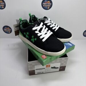 Minecraft Kids Boys Lace Up Court Shoes 90516958 Black / Green 2